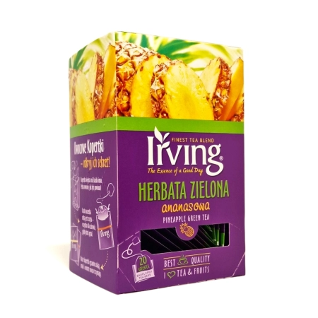 Herbata IRVING zielona ananasowa 20 torebek